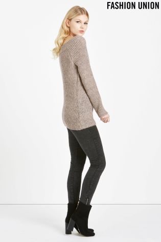 Fashion Union Scoop Neck Jumper